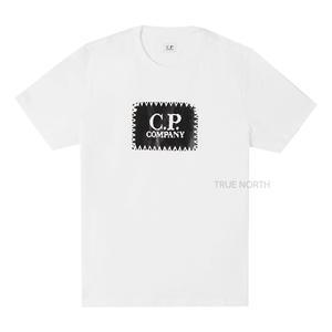 [롯데백화점]CP컴퍼니 남성 14CMTS042A 005100W 103 로고 프린트 반팔 티셔츠 화이트