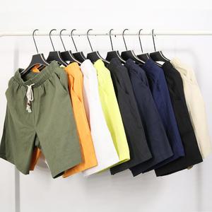 남자 남성용 30(M)~44(5XL) 빅사이즈 밴딩 5부 린넨 마반바지
