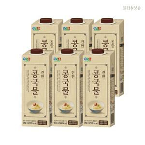 정식품콩국물 진한 콩국물 일반 대용량 950ml 6개