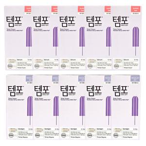 동아제약 템포 레귤러 10개 5팩 (50개) + 슈퍼 10개 5팩 (50개)