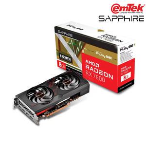 SAPPHIRE 라데온 RX 7600 PULSE OC D6 8GB (정품) 그래픽카드 VGA