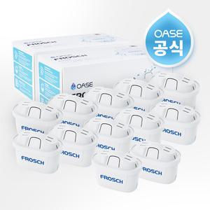 (공식) 브리타 막스트라 호환 오아세 프로쉬 정수기 필터 12개입