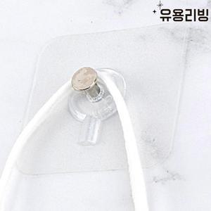 무타공 못 부착형 고리 아트월 시계 액자 걸이