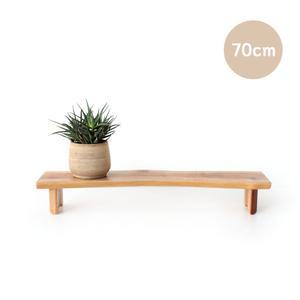 70cm 통나무 마호가니 원목 화분받침 ( 트레이 다육이받침대 화분다이 화분대 진열 선반 )