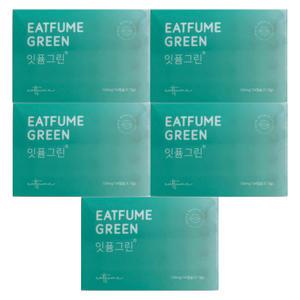 잇퓸 입냄새 구강 청결제 세정제 구취 제거제 먹는 가글 캡슐 그린 130mg x 24캡슐 5개 / 써클