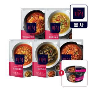 3팩+3팩 더미식 상온국물 김치/황태/부대/시래기 15종+임박 라면 1개 증정
