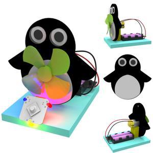 빙하 펭귄 선풍기 만들기 라이트 고속 모터팬 원리학습 프로펠러 DIY (LED형 1인용)