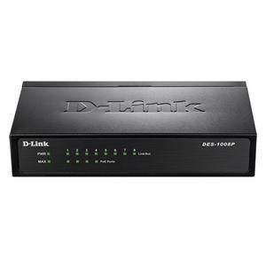 디링크 DES-1008P 10/100Mbps 8P PoE 52W 스위치 (4 PoE + 4 LAN) 더몰