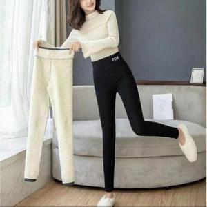 [BZJL4HSX_4C]여성 양털 타이즈 팬츠 가디언블루 슬림