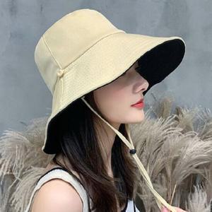 여성 데일리 7컬러 무지 양면 버킷햇 벙거지
