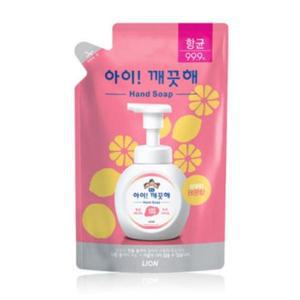 아이깨끗해 핸드솝 레몬 리필 450ml 1개 거품형 손세정제