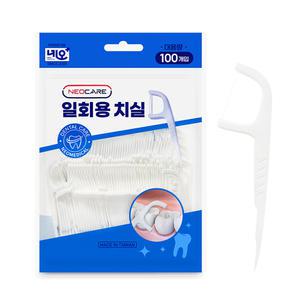 네오 대용량 일회용 와이 치간 치실 100개입 1개