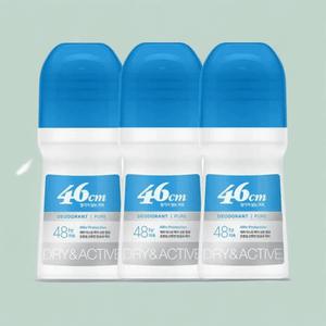 온더바디 갓샤워한듯 뽀송 46CM 롤온 데오 퓨어(미향) 75ml 3개