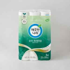 깨끗한나라 순수프리미엄 30m 30롤 (온)