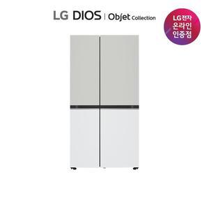LG 오브제 양문형 냉장고 S834MGW12 S834MWW12