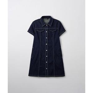 SPAO 스파오 데님 반팔 셔츠 원피스_SPOJF24G01 564592