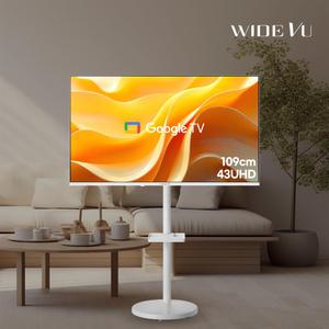 와이드무빙뷰 화이트에디션 클래식 삼탠바이미 셋트 43인치 4K UHD 스마트 이동식 TV 중소바이미