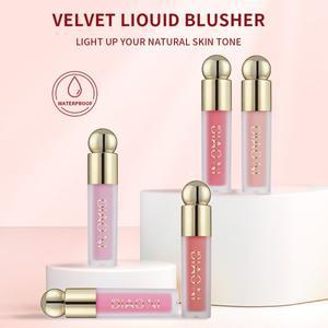 리퀴드 블러쉬 소프트 매트 크림 메이크업 오래 지속되는 천연 벨벳 블러셔를 위한 경량 뷰티