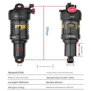 FOX FLOAT DPS 에어 스프링 충격 MTB 자전거 후면 충격 190x45 흡수기 원격 제어 리바운드 산악 자전거 액