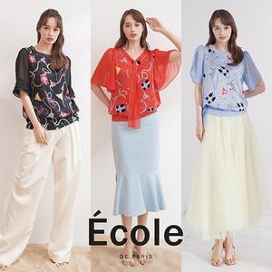 (백화점판매동일상품) 25SS 에꼴드파리 크루즈 썸머 티블라우스 3종