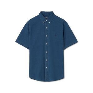 폴로 POLO RALPH LAUREN 숏슬리브 시어서커 셔츠 - 인디고 MNPOWOV1N820657-410 103376