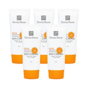 화이트닝 썬크림50mlx5개/미백 주름개선 자외선차단 SPF50+PA+++