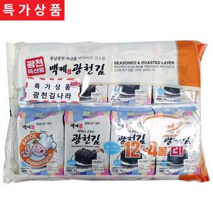 [백제광천김] 재래 도시락김 16단 4gx32봉