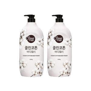[보리보리/애경]애경 샤워메이트 바디워시1.2Kg클린코튼 2개