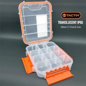 22CM 수납공간 12칸 TACTIX 반투명 공구함(중) 미니공구함