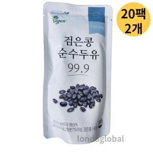 바디랩 검은콩 순수 두유 99.9 185ml 20팩 2묶음