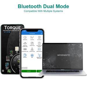 QR 무선 바코드 Yyton 미니 ELM327 V2.1 블루투스 호환 OBD2 인터페이스 스캐너, 캔 칩, IOS 안드로이드 자