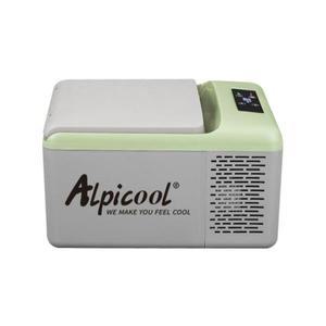 술냉장고 미니 쇼케이스 Alpicool 휴대용 미니 냉장고, 자동차 트럭 여행용 소형 캠핑 쿨러, 12 V, 24V 컴