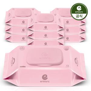 앙블랑 아기물티슈 네오 핑크 캡형 72매X10팩 O-PC10