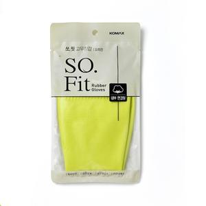 코멕스 면코팅 고무장갑 설거지 주방용 장갑 쏘핏 그린 L (대)