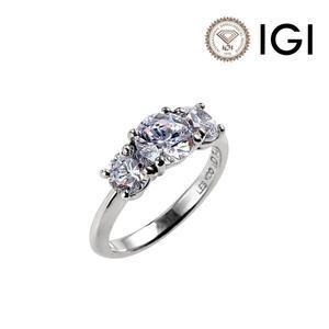 [레쿠] 14k IGI 1.01ct E VS1 랩다이아몬드 1캐럿 5부 링