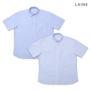 레인 옥스포드 오버 반팔셔츠 2종 택1_LA-22SS-PR