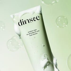[유한양행/공식] 딘시 프리미엄 비건 약산성 히알루론산 폼클렌저 150ml/클렌징폼/보습/로션/크림/저자극/세정/비누