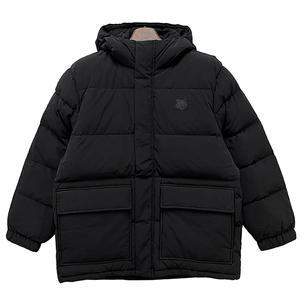 [더팩토리](당일) 24FW 메종키츠네 폭스 헤드 패치 다운 패딩 푸퍼 자켓 / 블랙 (NM02209WQ4031 P199)