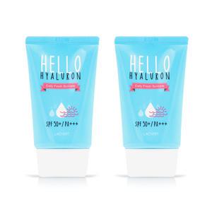 2개 라끄베르 헬로 히알루론 데일리 선크림 50ml 촉촉