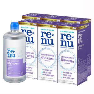 바슈롬 리뉴 어드밴스 500ml x 6개 소프트 렌즈 세척액
