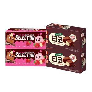 [NS홈쇼핑]셀렉션 초코딸기 500ml(10개입)X2개+티코다크초코 510ml(15개입)X2개..[34810490]