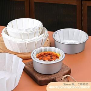 바스크 치즈케이크 기름 종이 트레이 라이너 베이킹 컵, 웨딩 파티 머핀 몰드 50 8 인치