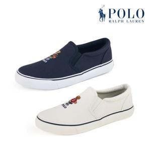 [롯데백화점]폴로랄프로렌 KEATON SLIP ON BEAR 캔버스 슬립온2종 RF103698OA(크림)-724(네이비)-W-BS