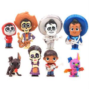 8 개/대 영화 Pixars COCO 귀여운 캐릭터 그림 모델 완구