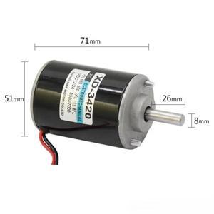 XD-3420 고속 모터 30W 미니어처 모터 DC 속도 조절 모터 영구 자석 DC 모터 24V 7000 RPM 12V 3500RPM