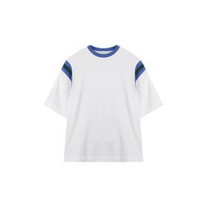 [커스텀멜로우](강남점) 믹스컬러 반팔 티셔츠 CWTAM24425IVX