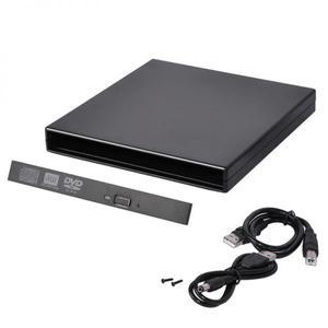 CD롬 플레이어 노트북 데스크탑 PC 디스크 드 SATA 외장 DVD 인 USB 20 DVDCD-ROM 케이스 127mm 1PC