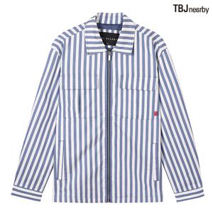 남성 제기장 스트라이프 셔츠형 자켓 T181JP230P)