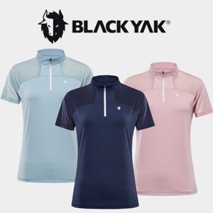 블랙야크 여성 아성 냉감 기능성 반팔 티셔츠 테르제 아이스 집업티 1BYTSM3503