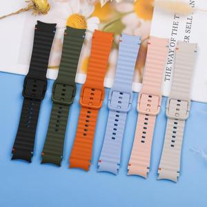 삼성 갤럭시 워치 7 FE용 스포츠 실리콘 스트랩, 벨트 시계줄, 4 6 클래식 5 프로 밴드, 44mm, 46
